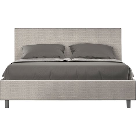 Letto Matrimoniale 160x190 cm con Rete Adele Labirinto 01 Bianco (1/4)