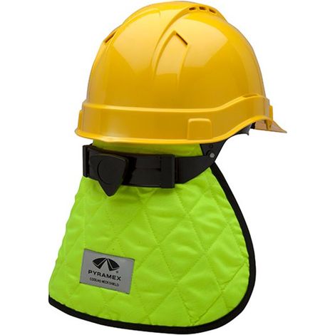 Protector reutilizable refrescante para cabeza y cuello, amarillo