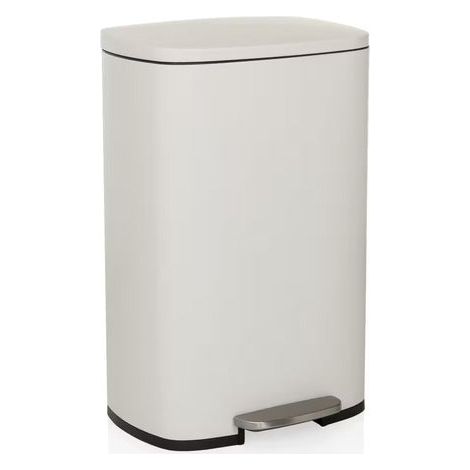 Collecteur de déchets / poubelle CLEAN XV 50 L acier beige hjh OFFICE (1/2)
