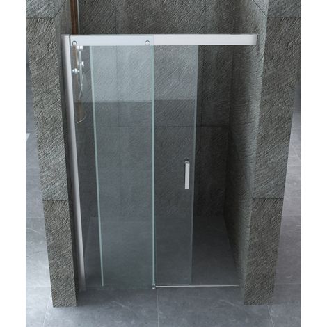 Box Doccia 8 mm Nicchia Anta Scorrevole in Cristallo Lato 90 100 110 120 130 140 - Misura Box Nicchia 120 (1/4)