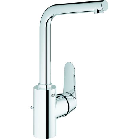 Mitigeur monocommande pour lavabo – Finition chromée GROHE StarLight – Bec haut orientable avec mousseur – Cartouche céramique 35 mm (1/4)