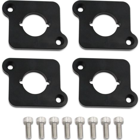 Yctze Billet Coilpack Adapterplatten 1.8T auf 2.0TFSI Upgrade-Kit, hergestellt aus hochwertiger Aluminiumlegierung mit direkter Passform und langer Lebensdauer (Schwarz)