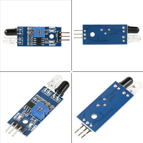 5 IR-Infrarot-Hindernisvermeidungssensormodule für intelligente Roboterautos (1/5)
