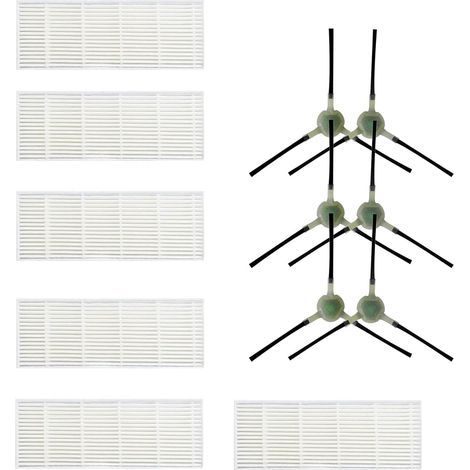 Seitenbürsten und 6 HEPA-Filter – Ersatzteile für den Saugroboter Lefant LS1