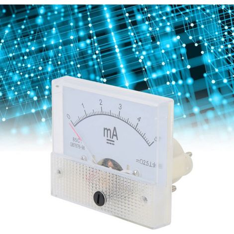 Ampèremètre Analogique - DC 0-5 mA - Pour Tableau Électrique - Précision ±2,5 % - 1 Pièce (1/5)