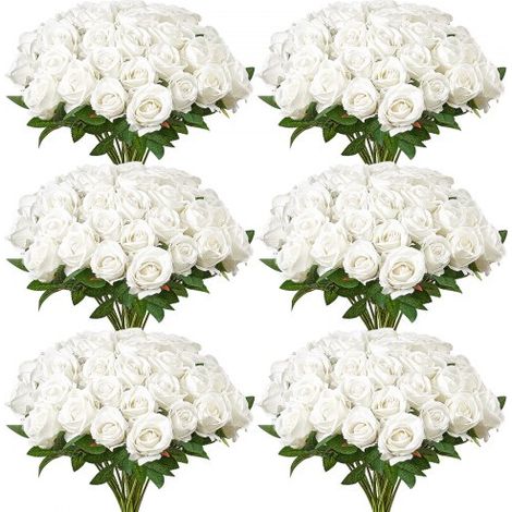 Fiori Artificiali, 120 Pezzi di Rose Finte in Schiuma (1/5)