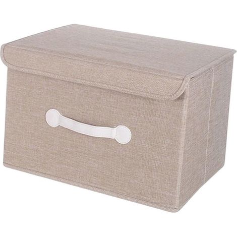 Deckel, Griffe, Körbe, Organizer, stapelbare Box, grau, 26,5 cm-Khaki 26.5cm (1/5)