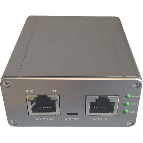 Elfcam - PoE Injecteur 2,5Gb pour Starlink Gen 3, PoE Injector 150W pour Câble Ethernet Starlink avec Protection Contre Les Surtensions 6KV (10/700us), Entrée 100-240V AC et Sortie 150W 55V (1/5)