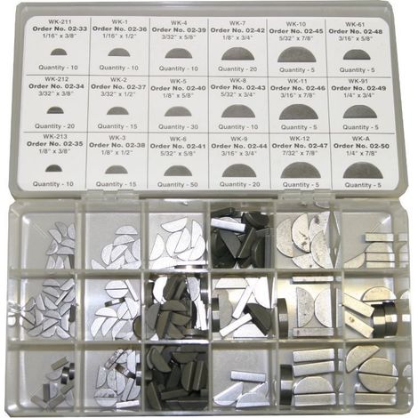Kit valigetta contenente 250 chiavette assortite 405670 tosaerba rasaerba