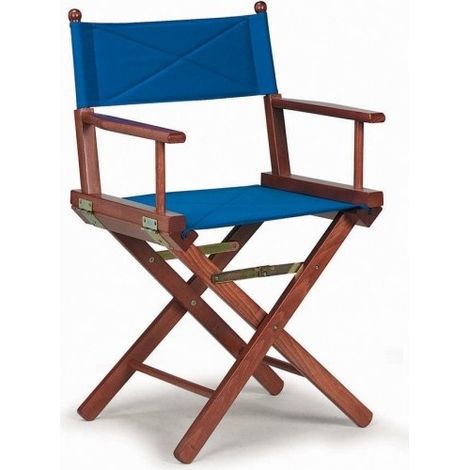 SEDIA REGISTA TESSUTO BLU (SET 2 PEZZI)