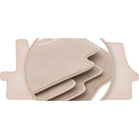 Tapis de sol beiges PREMIUM pour : Fiat Ducato IV fourgon 2014 -