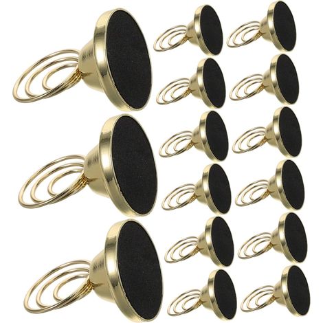 24pièces Porte-Cartes de Table Mini Porte-numéros Rond Présentoirs pour Panneaux de Table de Restaurant Porte-Noms pour Réceptions (1/5)