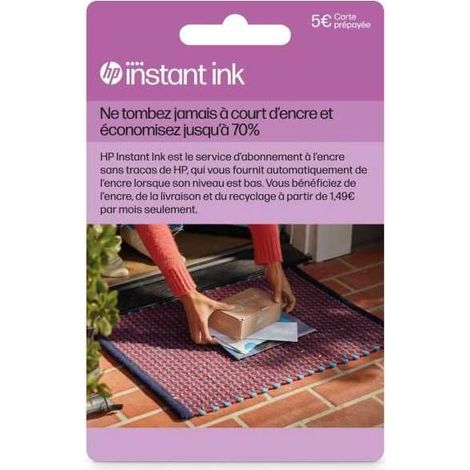 HP Instant Ink Prepaid Card - Original HP Cartridge Delivery Subscription (1/2)