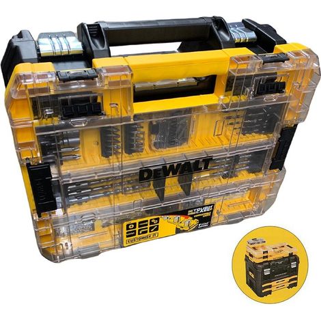 Dewalt DT70762 85PC Screwdriver Drill Bit Set HSS + Toughcase + Drill Tstak Case (1/4)