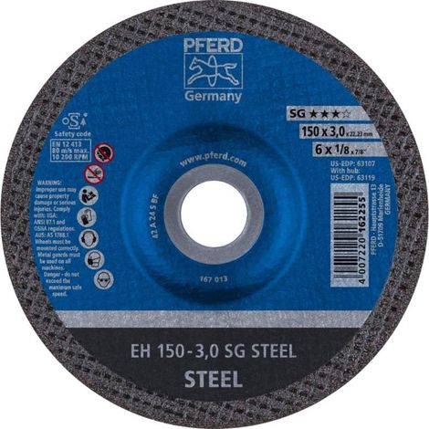 PFERD disco tronzar eh150-3a24ssg caballito , Disco Tronzar Eh150-3A24Ssg 61323122 de la marca Pferd.