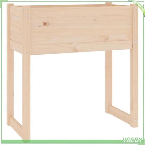 Jardinière - FAFEICY - 822132 - Bois massif pin - 78x40x81 cm - Cadre robuste (1/5)