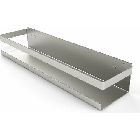 royaluxe -Étagère de Douche Sans Perçage, Étagère Salle de Bain Acier Inoxydable SUS304, Auto-Adhésif, Brossé 30 cm (1/5)