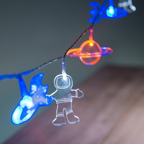 Battery Operated LED Lunar Astronaut String Lights (1/4)