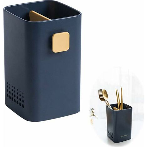 Multi-functional chopstick cage for draining, wall-mounted or free-standing cutlery organizer