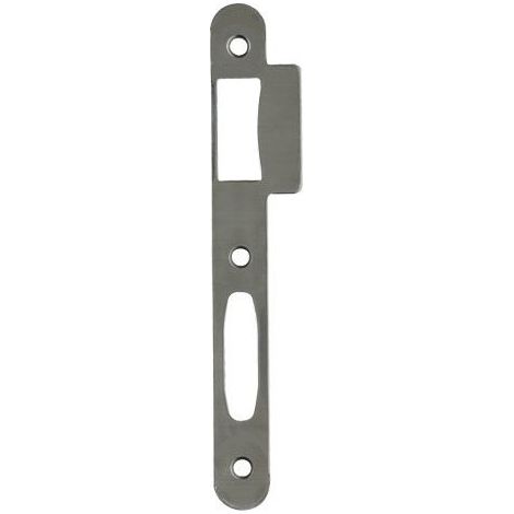 Gâche plate D45 bout rond finition nickelé VACHETTE G45RNK