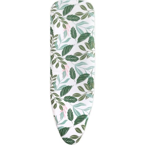 Addis 519472 Grande Copertura di Ricambio per ASSE da Stiro, con Chiusura a Coulisse, Adatta Fino a 123 x 39 cm, con Design della Foresta Verde, Cotone (1/5)