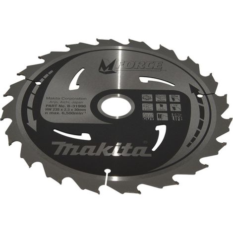 Makita Kreissägeblatt M-FORCE 235/30 mm, 20 Zähne, 1,6 mm, Holz