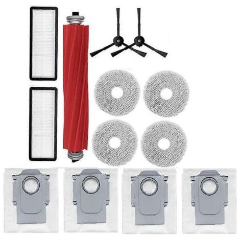 13 accessoires pour aspirateur Roborock Qrevo Plus : brosse principale, filtre et sacs à poussière. (1/5)