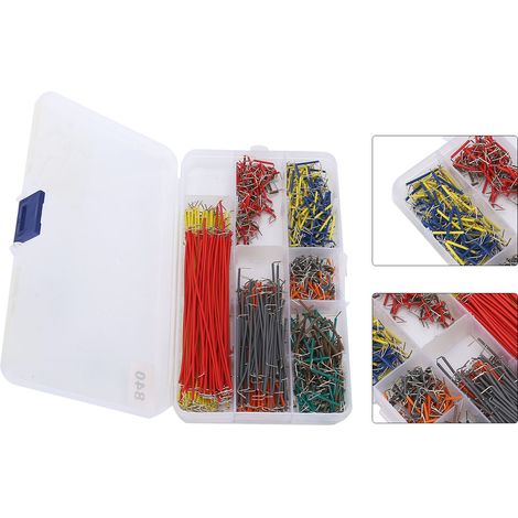 840-teiliges flexibles Jumper-Lötfrei-Steckbrett-Pin-Erweiterungsdraht-Set, elektronisches Bauteil (1/5)