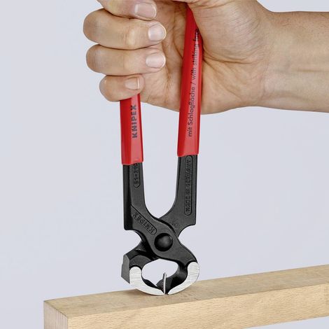KNIPEX 51 01 210 Tenaille marteau gainées en plastique atramentisée noire 210 mm (1/4)