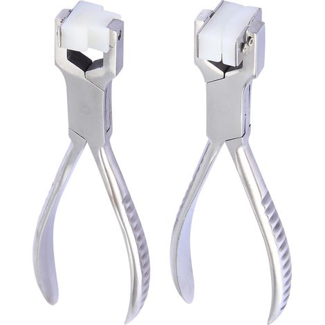 2 PièCes Kit de Fabrication D'Anneaux Pince à Nez de ChaîNe Outil de Cintrage et D'Emballage en MéTal Outil de Cintrage D'Anneau en Acier Inoxydable (1/5)