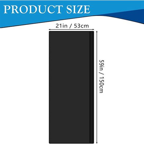1 ensemble. Couleur : Noir. Matière : Tissu. Gaine isolante pour tuyau de climatiseur portable, cache-conduit.