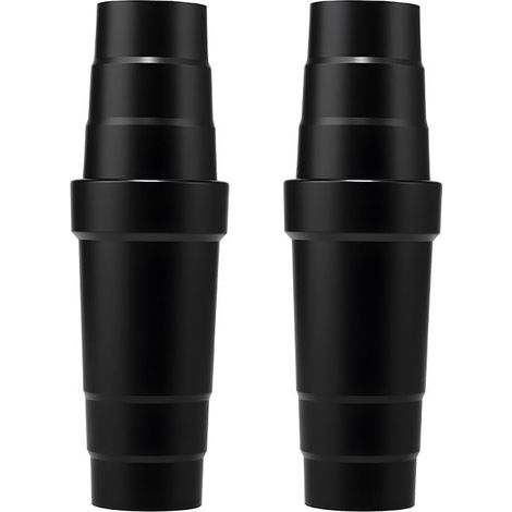 2 Pièces Adaptateur Universel pour Tuyau d'Aspiration - Compatible avec Tuyaux de 31,5 à 45 mm, Accessoire Robustepour Scie Circulaire/Meuleuse, Connecteur Étanche pour Extraction de Poussière (Noir)