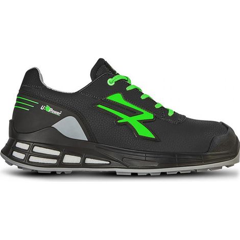 Chaussures de sécurité basses JAGO s ESD S3S CI FO SR noir-vert U.POWER - Pointure: 43