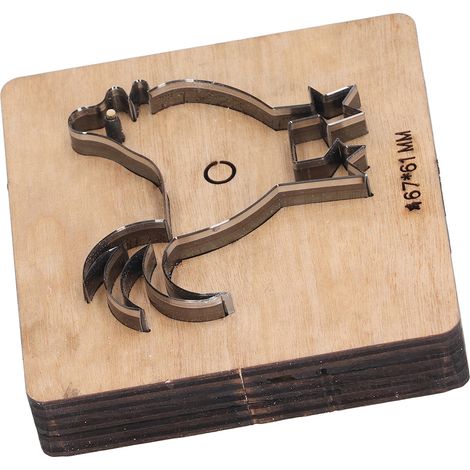 Matrice de découpe pour cuir et métal, outil de découpe et de poinçonnage DIY, moule en acier allié, accessoires de loisirs créatifs, forme de coq (1/5)