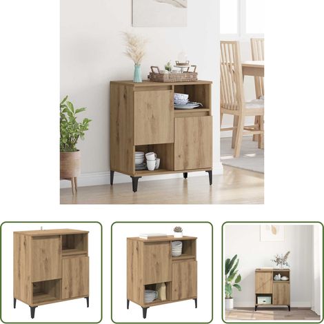 Holzwerkstoff - Sideboard Artisan-Eiche 60 x 35 x 70 cm Holzwerkstoff (1/5)