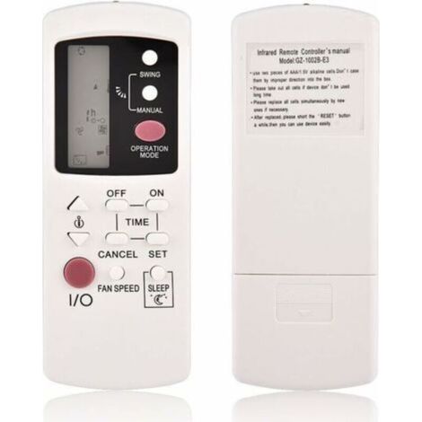 Mando a distancia de repuesto GZ-1002B-E3 para aire acondicionado Galanz mando a distancia de repuesto para aires acondicionados Galanz GZ-1002A-E3 y GZ-1002B-E1. (1/5)