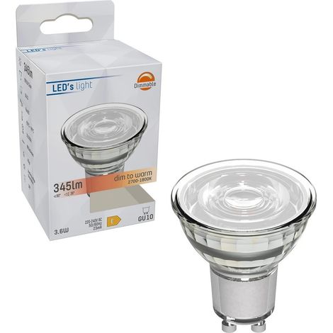 Ampoule LED Spot dimmable 3,6 W avec culot GU10