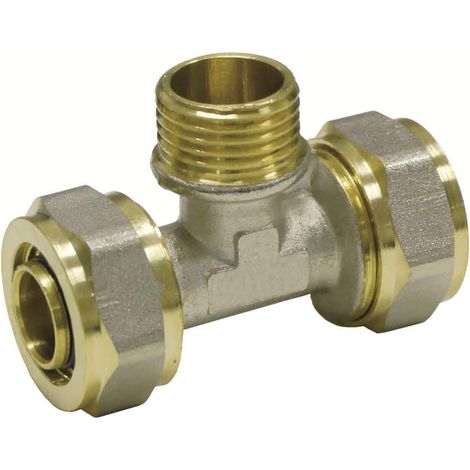 Schraubfitting T-Stück, 20mm, Außengewinde (1/2)