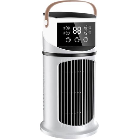 Condizionatore d'aria personale，Mini ventilatore refrigerante，Raffreddamento personale，Raffreddamento evaporativo，17,7 x 21,4 x 17,7 cm，Bianco (1/5)