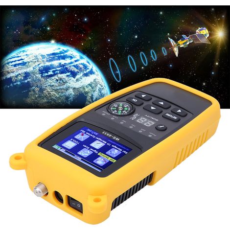 Détecteur de signal satellite numérique WS-6933 DVB-S2 avec écran LCD, interface USB, prise UE 100-240 V (1/5)