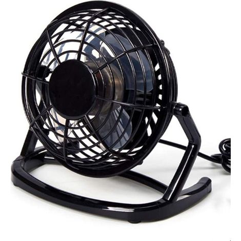 Mini ventilateur USB pour ordinateur portable, silencieux et pivotant, Noir Couleur (1/5)