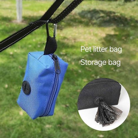 Pochette distributrice de sacs à déjections canines étanche pour animaux de compagnie (chiots et chats) (1/4)