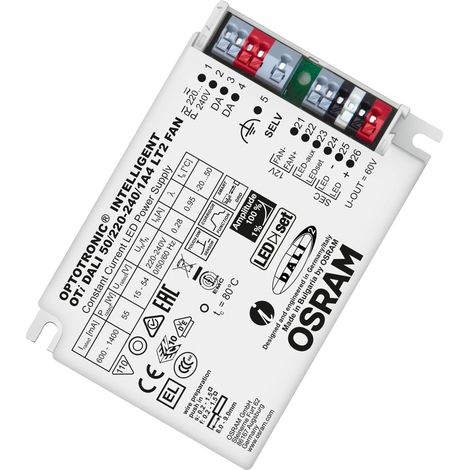 Driver LED Osram oti dali 50/220-240/1a4 lt2 7.5W controllo DALI (1/2)