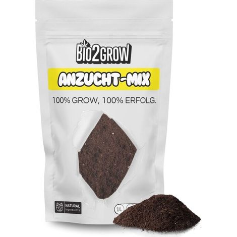 Bio2Grow Anzuchterde 10 Liter – Aussaaterde Torffrei (1/5)