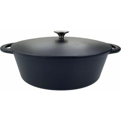 Baumalu Casseruola in Ghisa Nera Opaca 6 Litri 33 cm