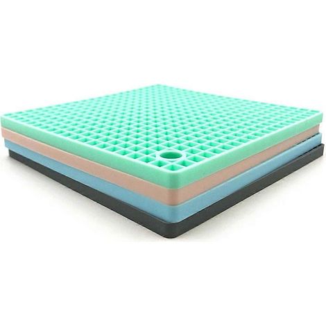 Dessous de plat isolants en silicone, bleu ciel, lot de 2 (1/5)