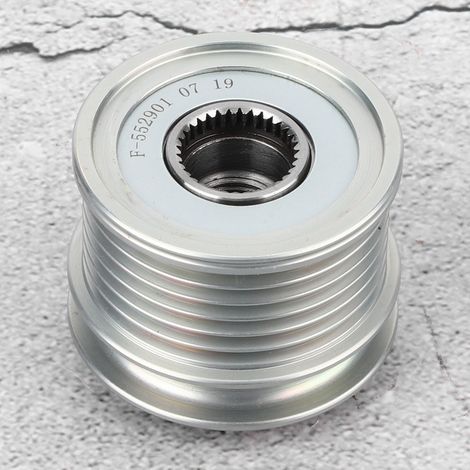Poulie d'embrayage d'alternateur à roue libre en aluminium 6461550115 compatible avec MERCEDES-BENZ (1/5)