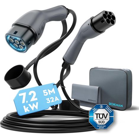 Câble Type 2-7kW Câble de Recharge Voiture Électrique (1/5)