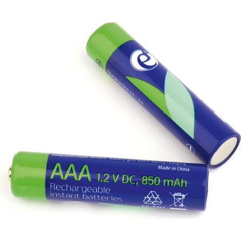 Batterie ricaricabili aaa instant (pronte all'uso), 850mah, confezione blister da 4 pezzi