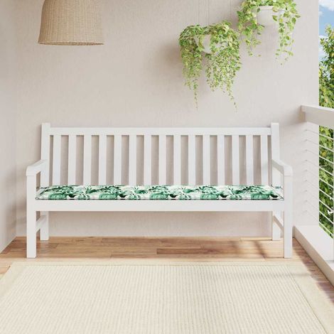 vidaXL Bench Pad Oxford Fabric Leaf pattern 150 x 50 x 3 cm (1/5)